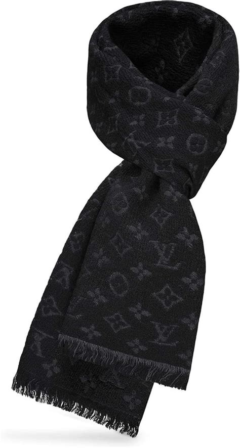 echarpe louis vuitton noir prix|louis vuitton monogram scarf.